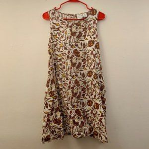 Rachel Zoe 100% Linen A-line floral patterned dress